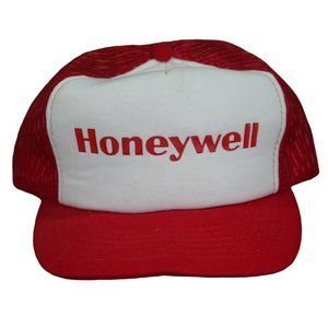 Vintage 1980s Honeywell Mesh Snapback Trucker Hat Yupoong Brand